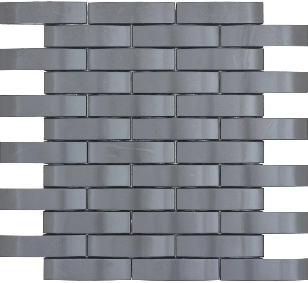 Emser Gleam 10-Pack Graphite Metal Border Tile (11-in x 12-in)