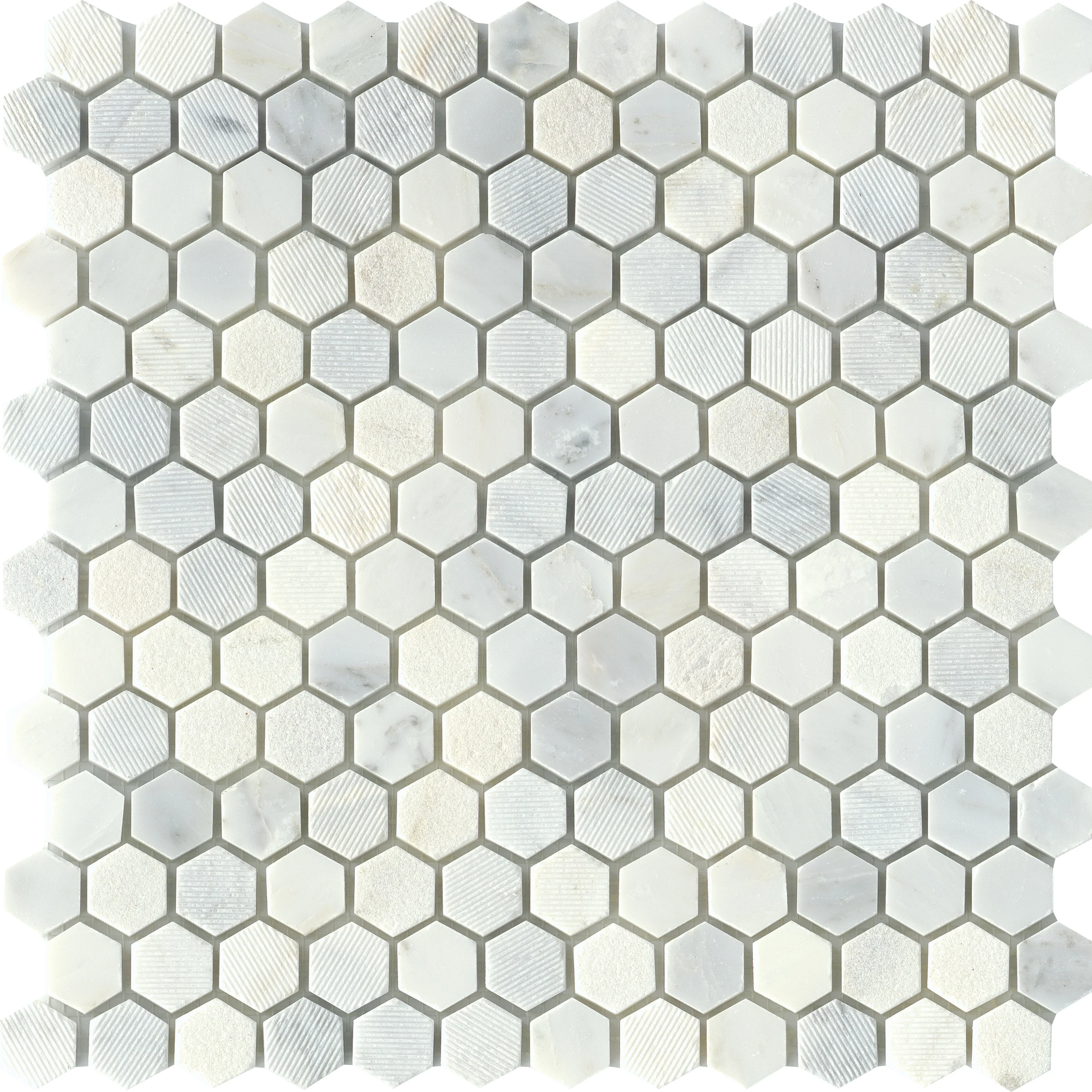 Emser Winter Frost Natural Stone Marble Tile & Mosaics – 12 in x 12 in Sheets