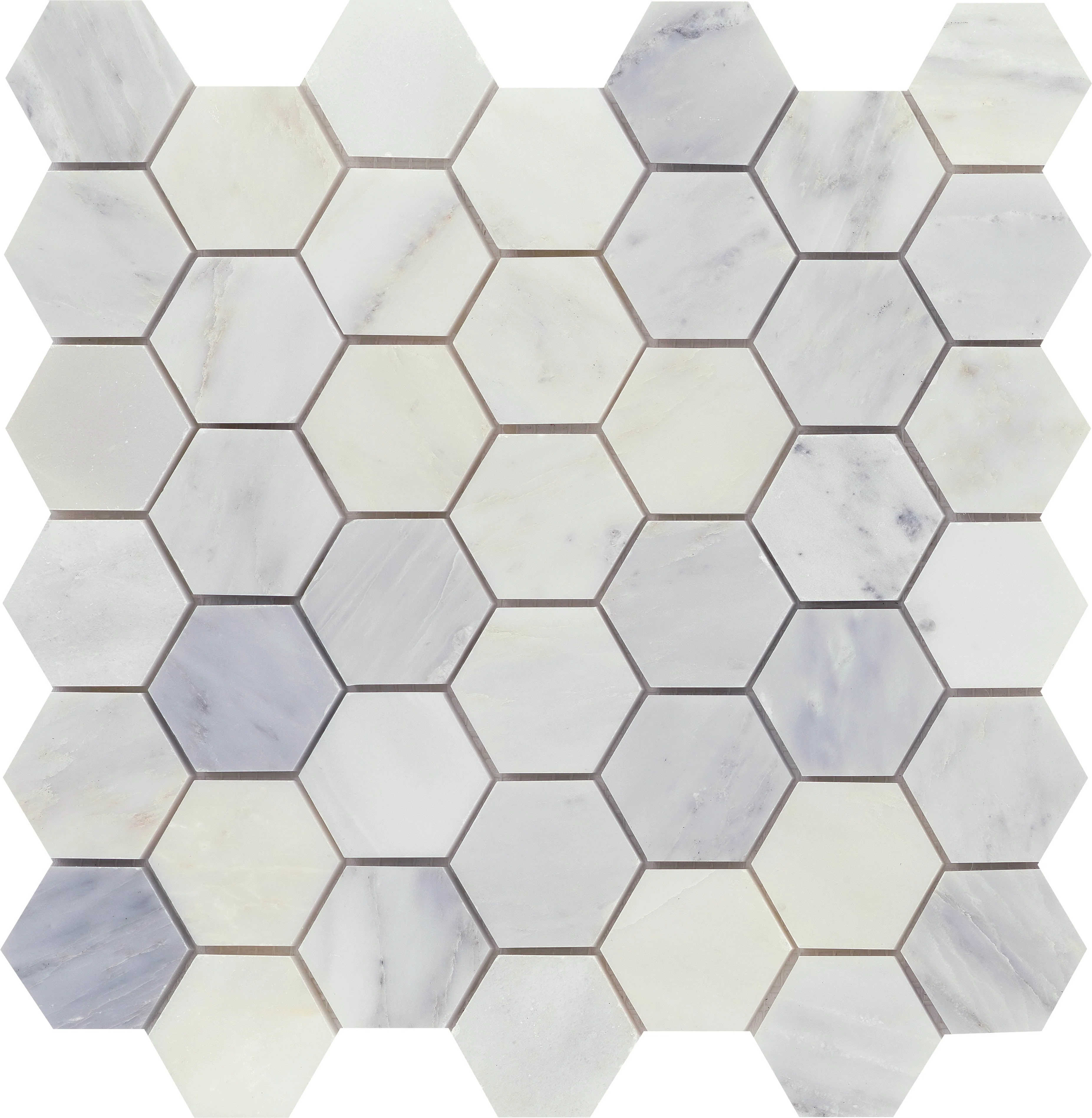 Emser Winter Frost Natural Stone Marble Tile & Mosaics – 12 in x 12 in Sheets - Image 3