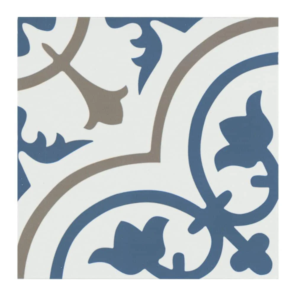 Encaustic Zenzibar 8 in. x 8 in. Matte Porcelain Floor and Wall Tile (5.16 sq. ft./Case) - Image 8