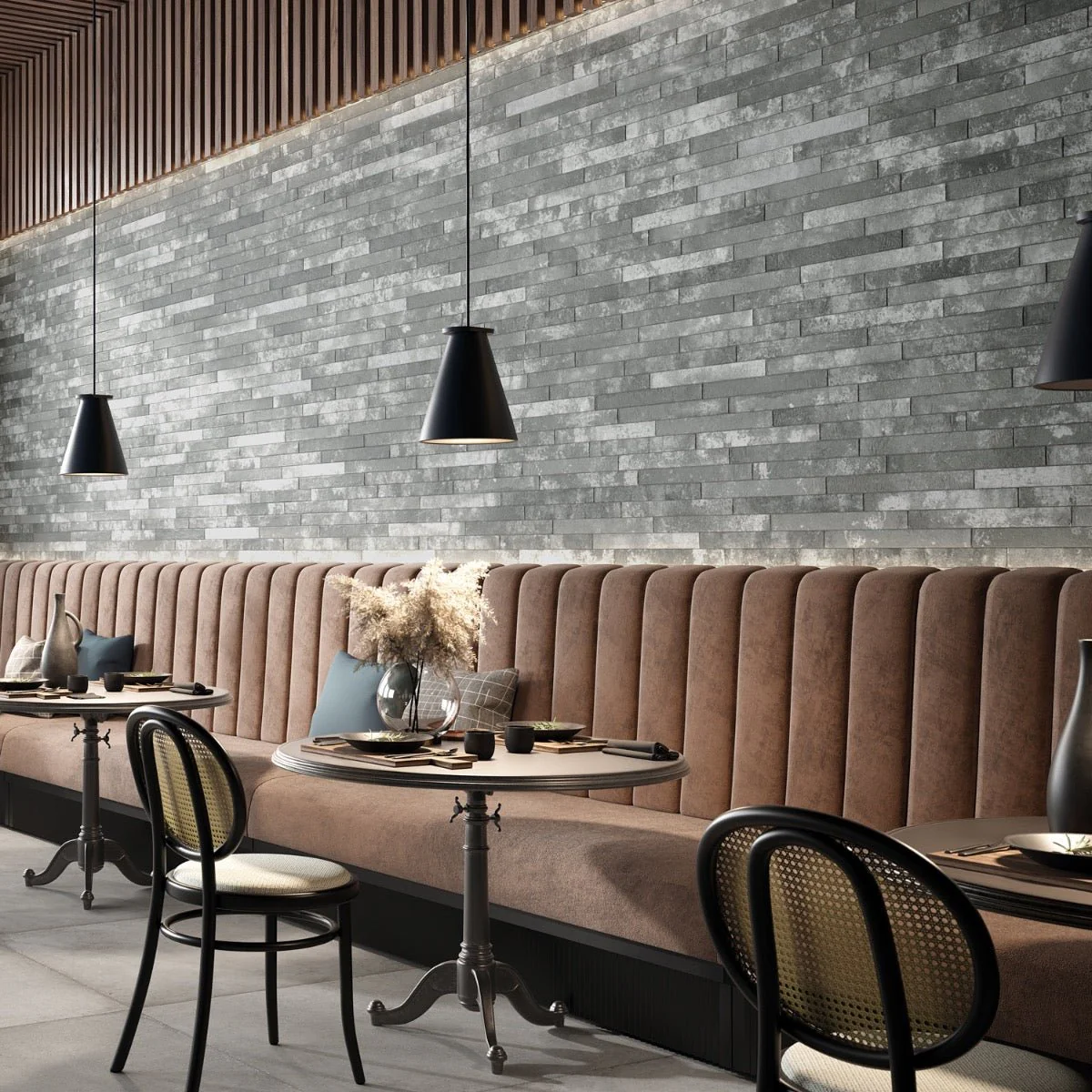 English Brick Light Gray Matte Porcelain Tile - 2x18 - Image 2