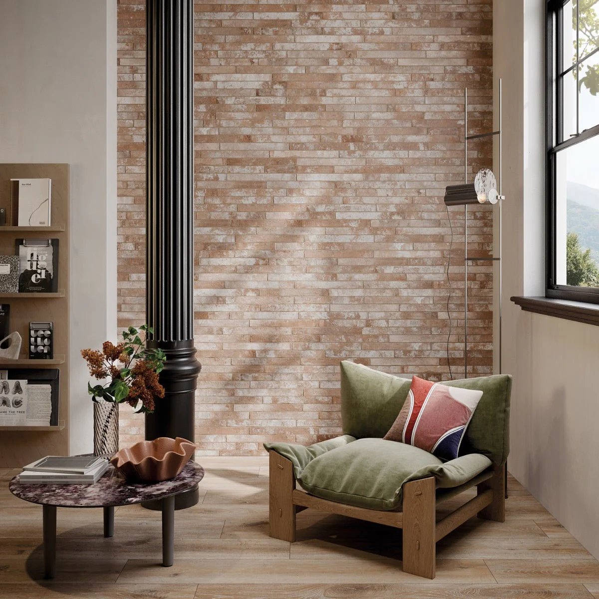 English Brick Sand Terracotta 2x18 Matte Porcelain Tile - Image 2