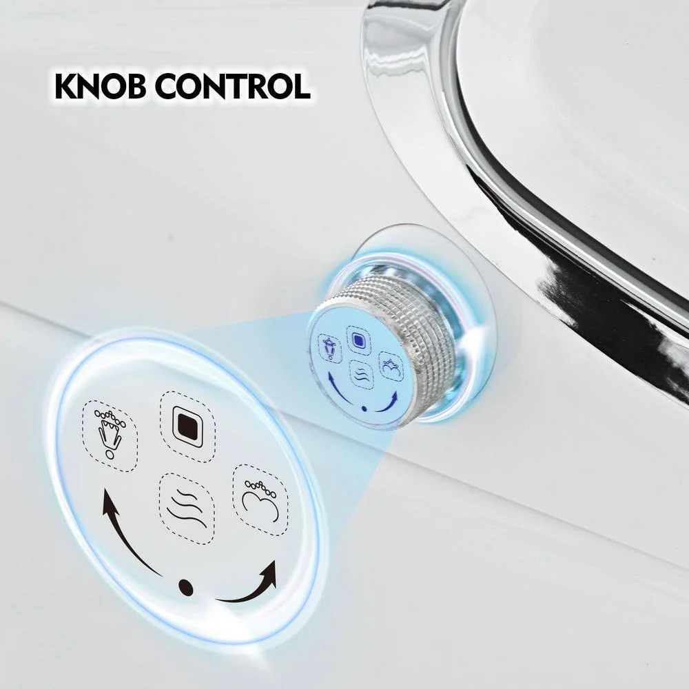 EPOWP 11.8" Dual Flush Smart Toilet with Heated Seat & Foot Sensor - Image 7