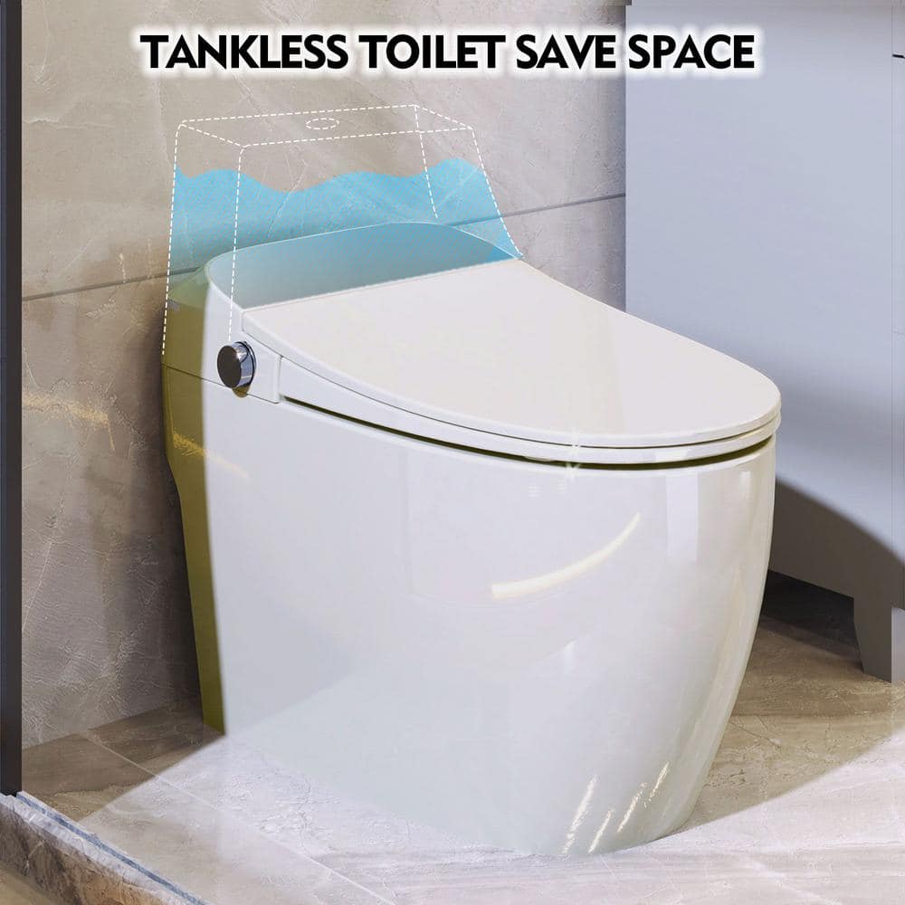 EPOWP Smart Toilet with Heated Seat and Foot Sensor Flush - Image 5