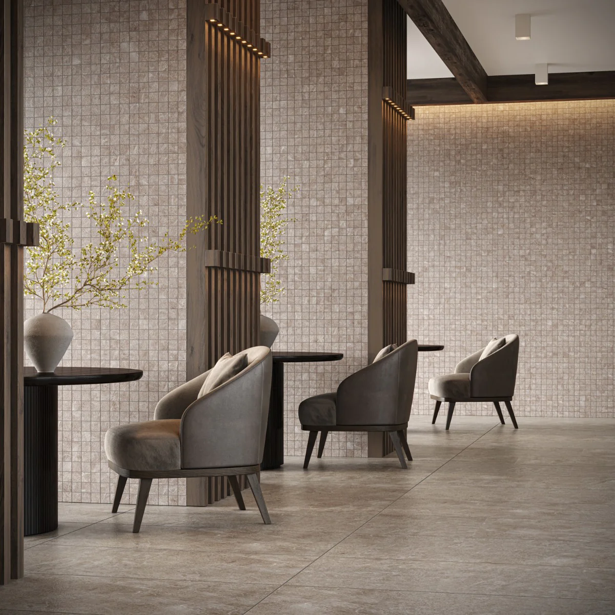 Era Caramel Brown 24x48 Matte Porcelain Tile - Lux Tile