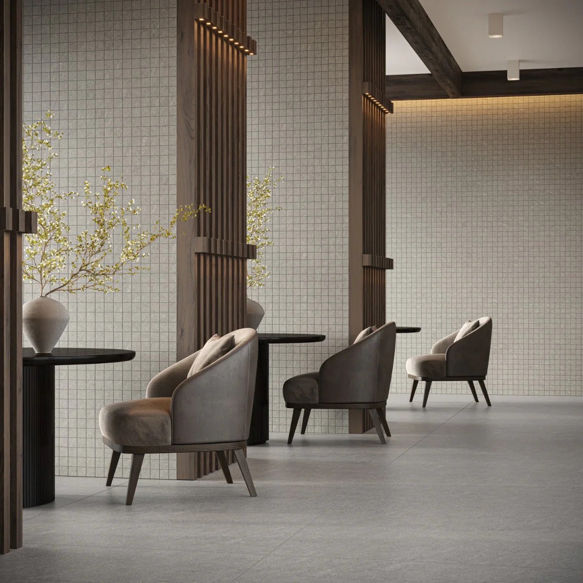 Era Silver Gray 24x48 Matte Porcelain Tile - Limestone Look