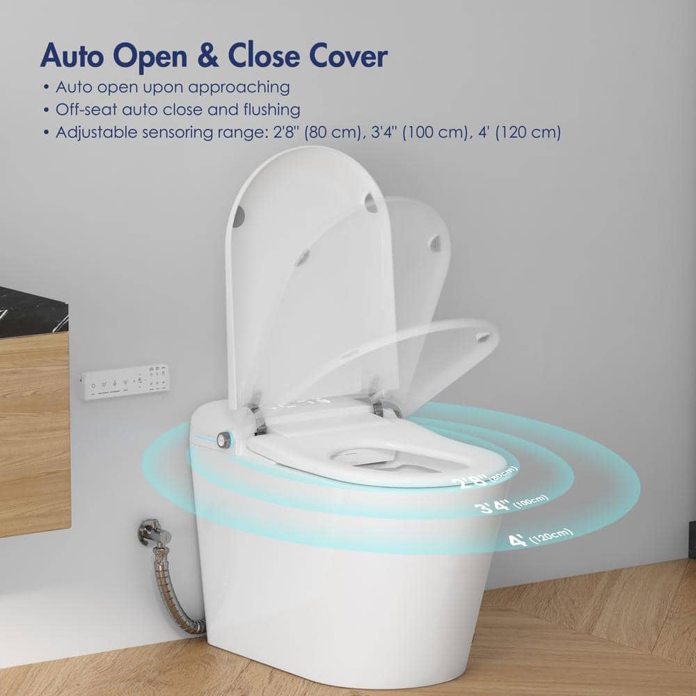 Eridanus 1-Piece Elongated Smart Bidet Toilet with Remote Control - Image 3