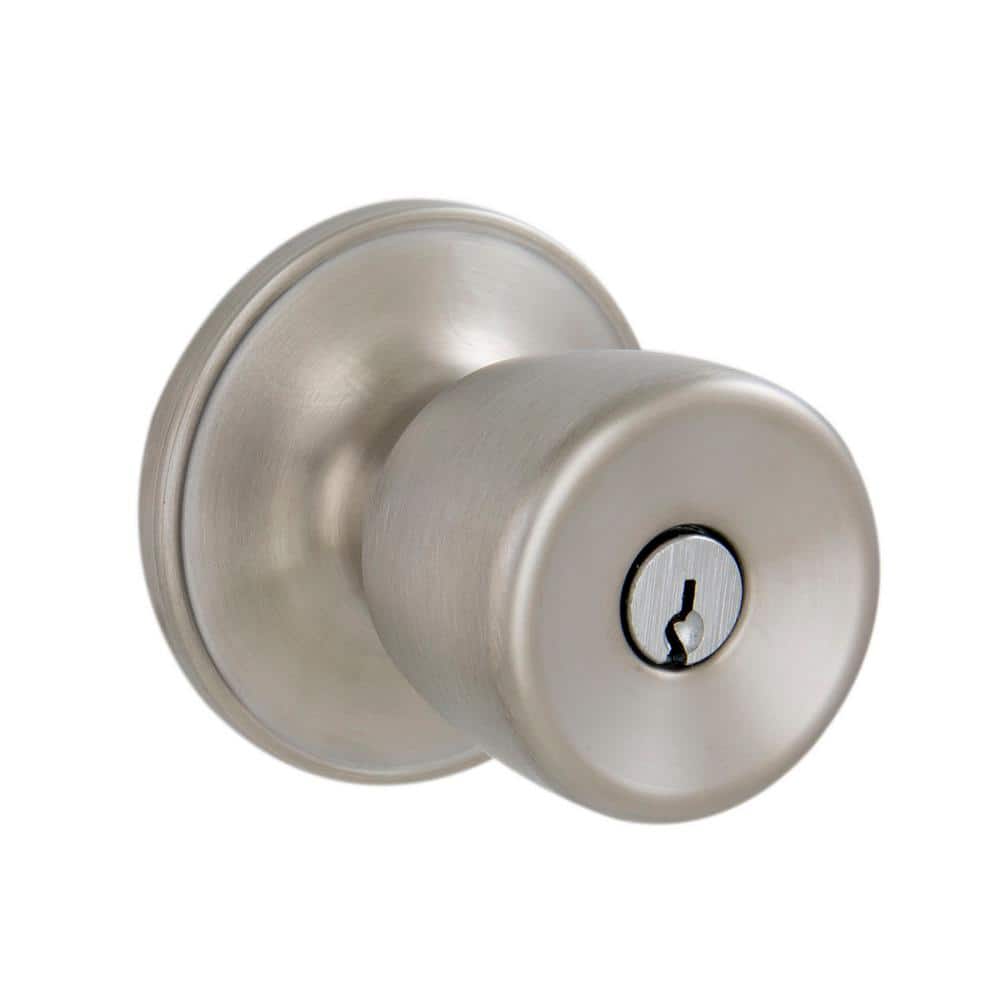 ESSENTIALS by Schlage Brill Stainless Steel Keyed Entry Door Knob - V54 V BRL 630