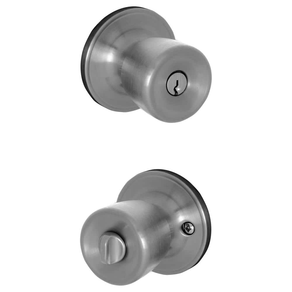 ESSENTIALS by Schlage Brill Stainless Steel Keyed Entry Door Knob - V54 V BRL 630 - Image 2