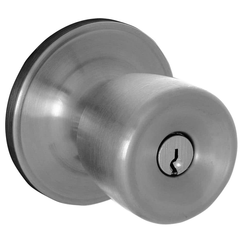 ESSENTIALS by Schlage Brill Stainless Steel Keyed Entry Door Knob - V54 V BRL 630 - Image 4