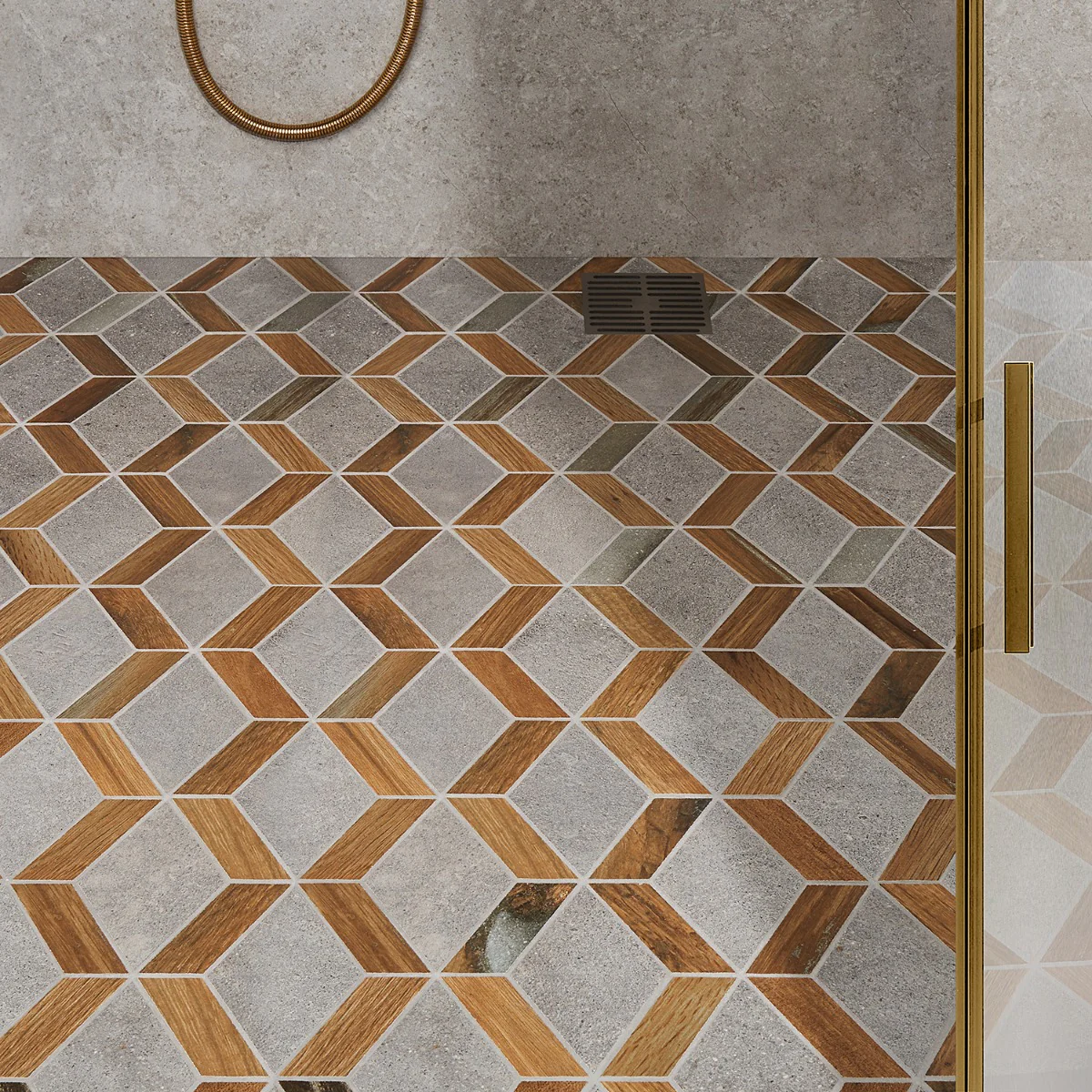 Eternal Oak Brown Diamond Matte Porcelain Mosaic Tile - Lux Tile - Image 5
