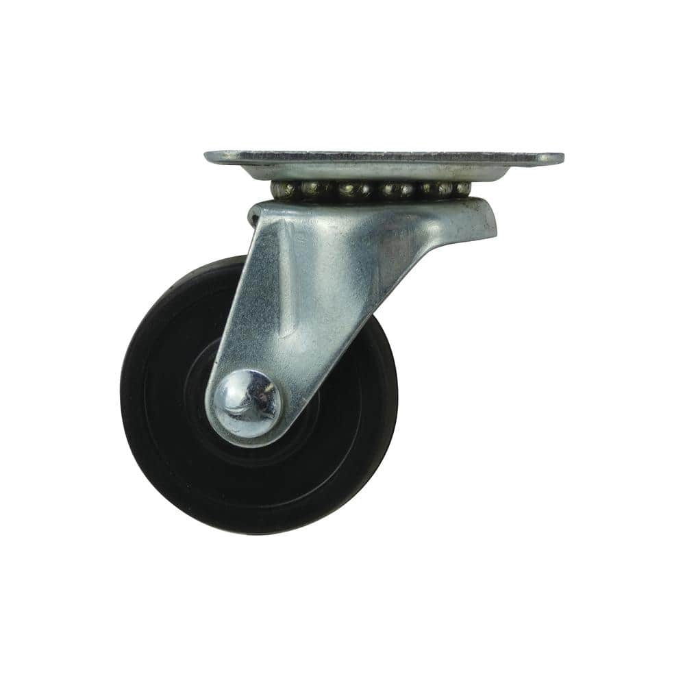 Everbilt 1-1/2 in. Soft Rubber Swivel Plate Caster, 40 lb. Load Rating - Image 7