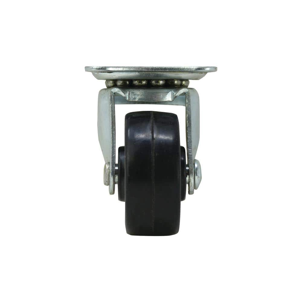 Everbilt 1-1/2 in. Soft Rubber Swivel Plate Caster, 40 lb. Load Rating - Image 8