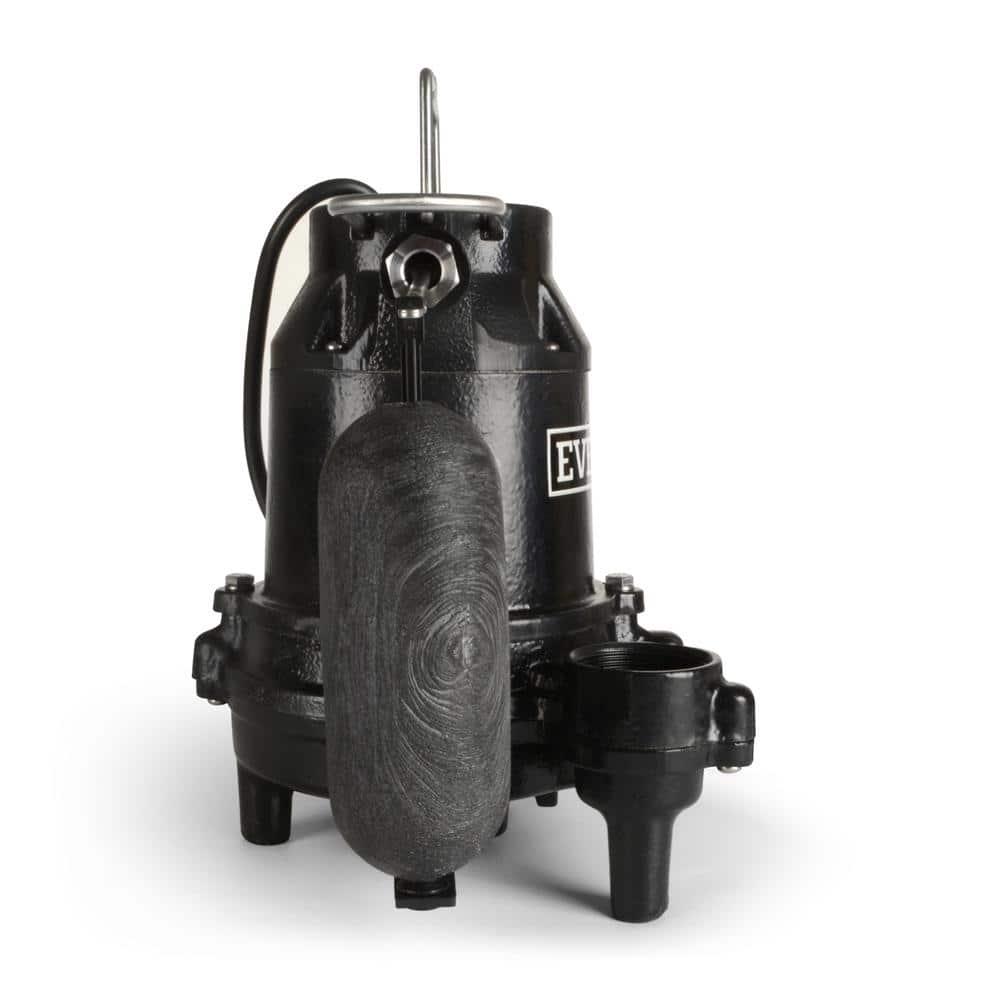 Everbilt 1/2 HP Cast Iron Submersible Sump Pump, HDS50, 85 GPM, 10 ft Cord - Image 2