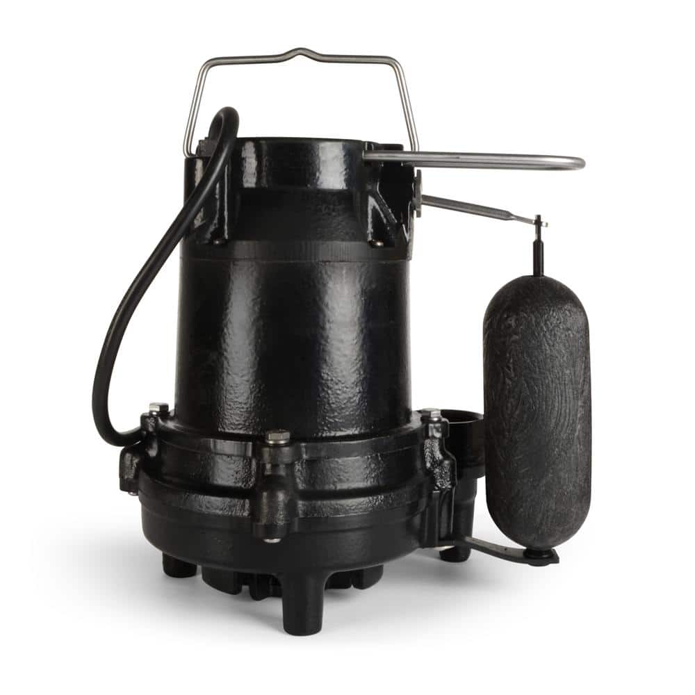 Everbilt 1/3 HP Cast Iron Submersible Sump Pump, HDS30, 3510 GPH, 10 ft Cord - Image 6