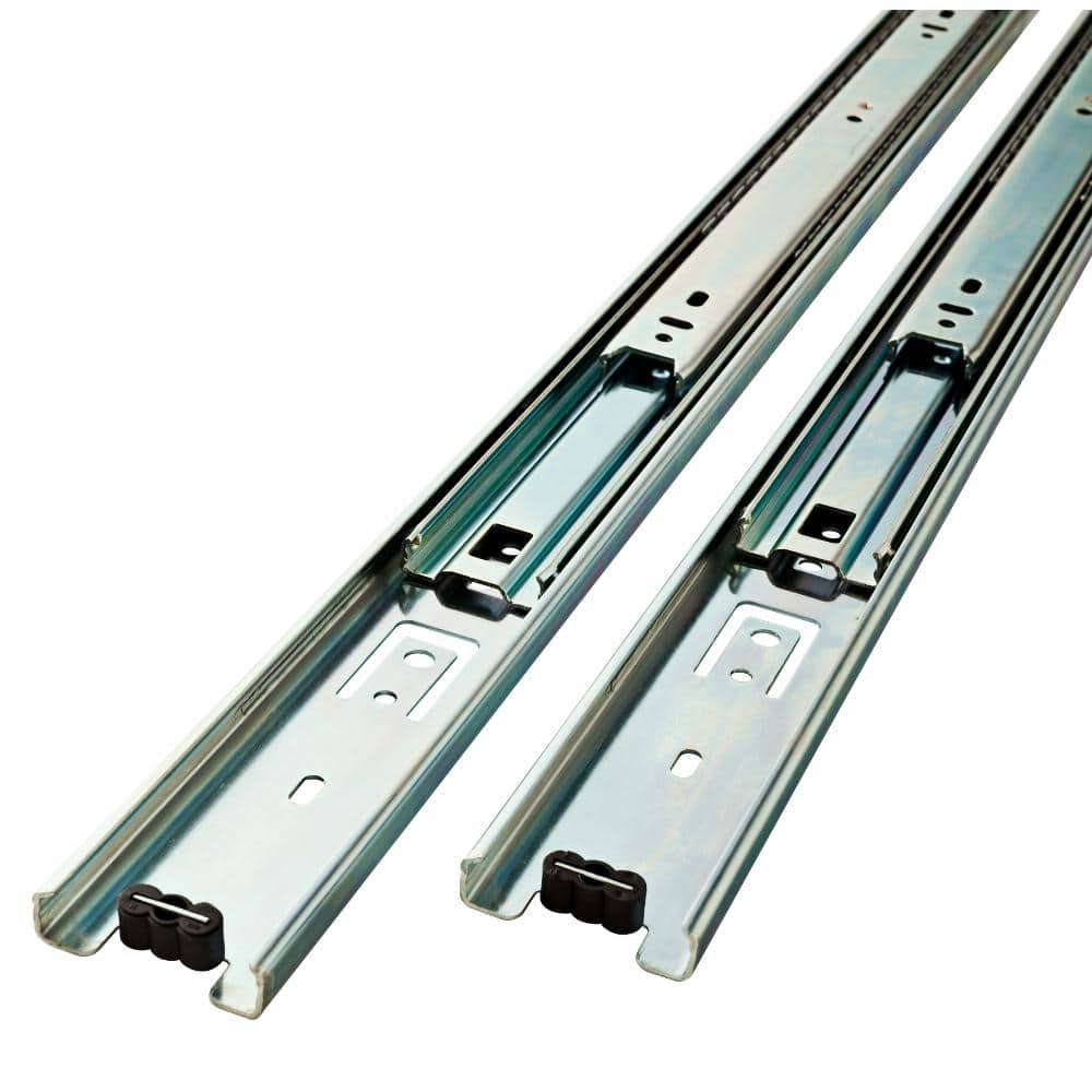 Everbilt 12 in. Full Extension Side Mount Ball Bearing Drawer Slide Set (1 Pair)