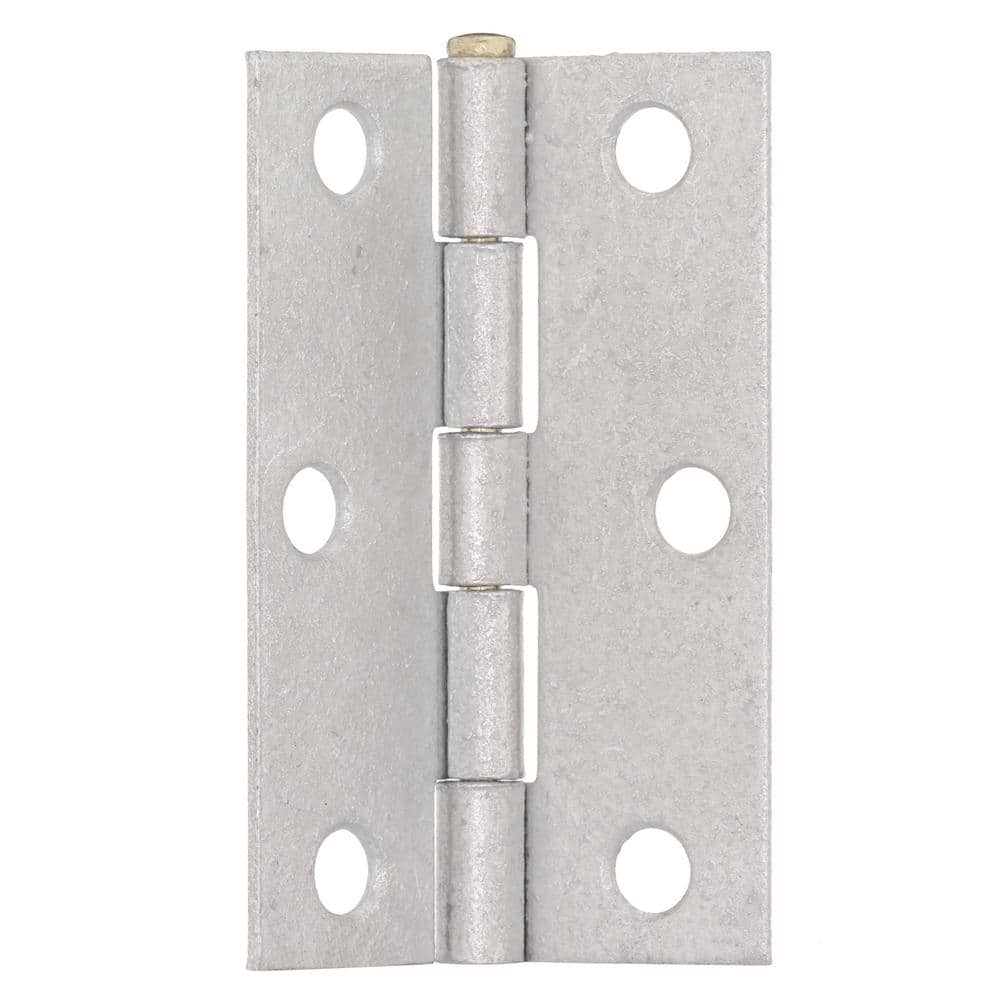 Everbilt 2-1/2 in. Galvanized Non-Removable Pin Narrow Utility/Butt Hinge (2-Pack) - Image 2