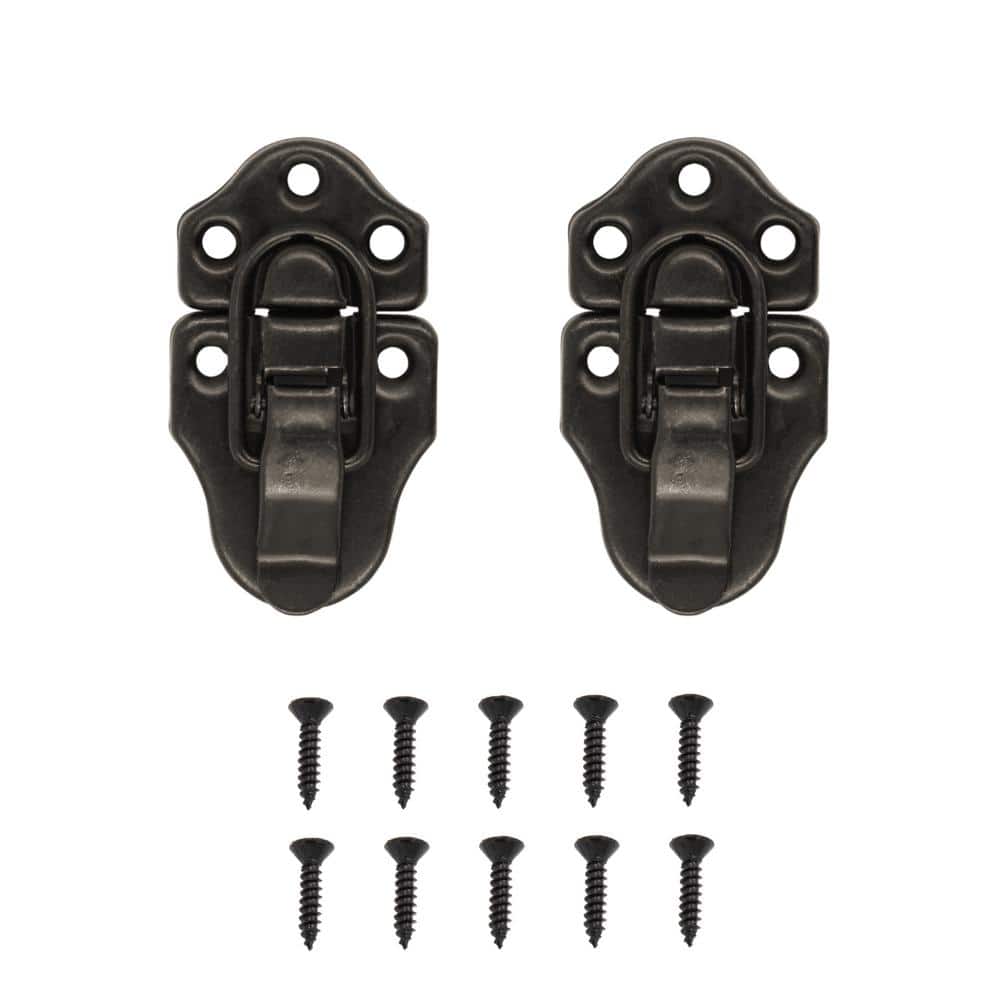 Everbilt 2-3/4 in. x 1-1/2 in. Oil-Rubbed Bronze Chest Latches (2-Pack)