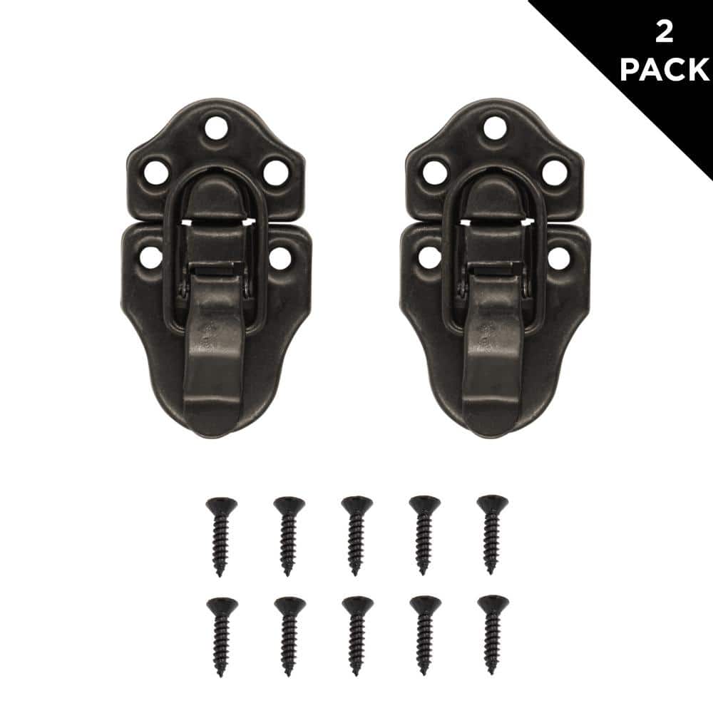 Everbilt 2-3/4 in. x 1-1/2 in. Oil-Rubbed Bronze Chest Latches (2-Pack) - Image 5