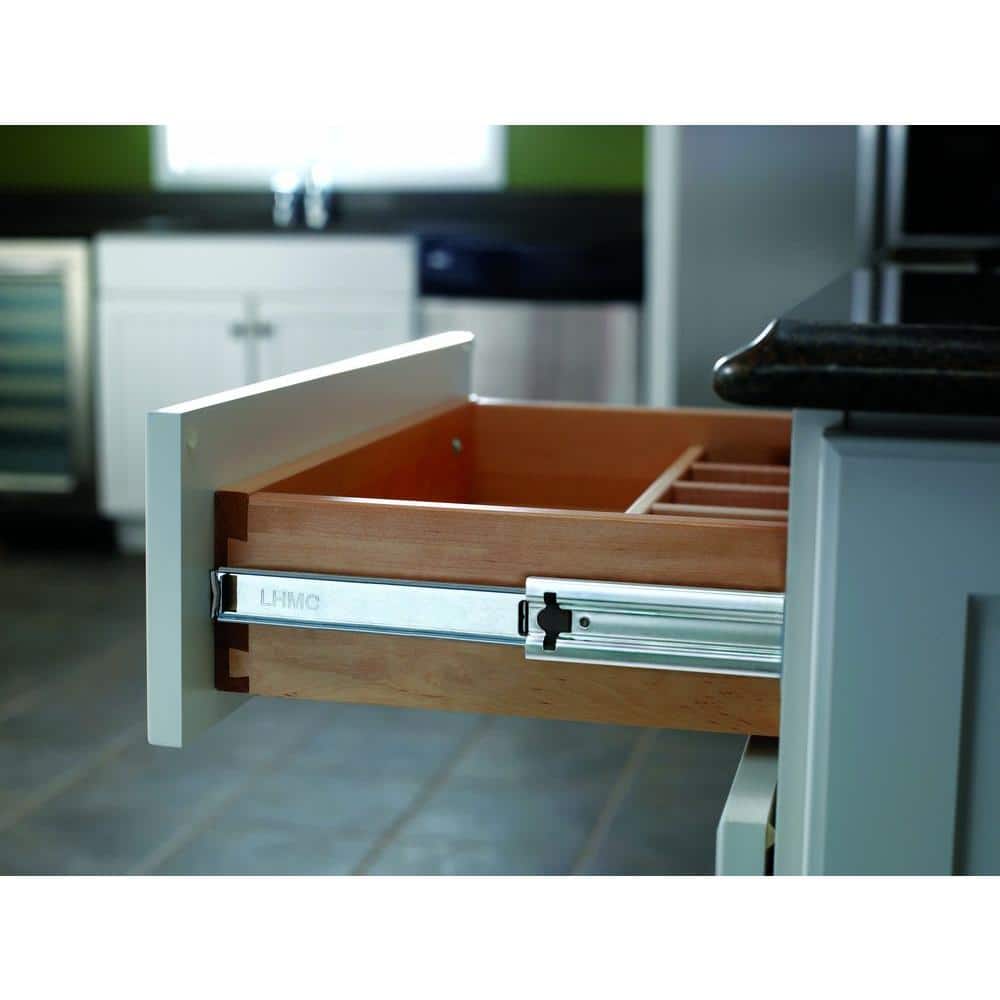 Everbilt 24 in. Soft-Close Full Extension Side-Mount Ball Bearing Drawer Slide Set (1 Pair) - Image 2