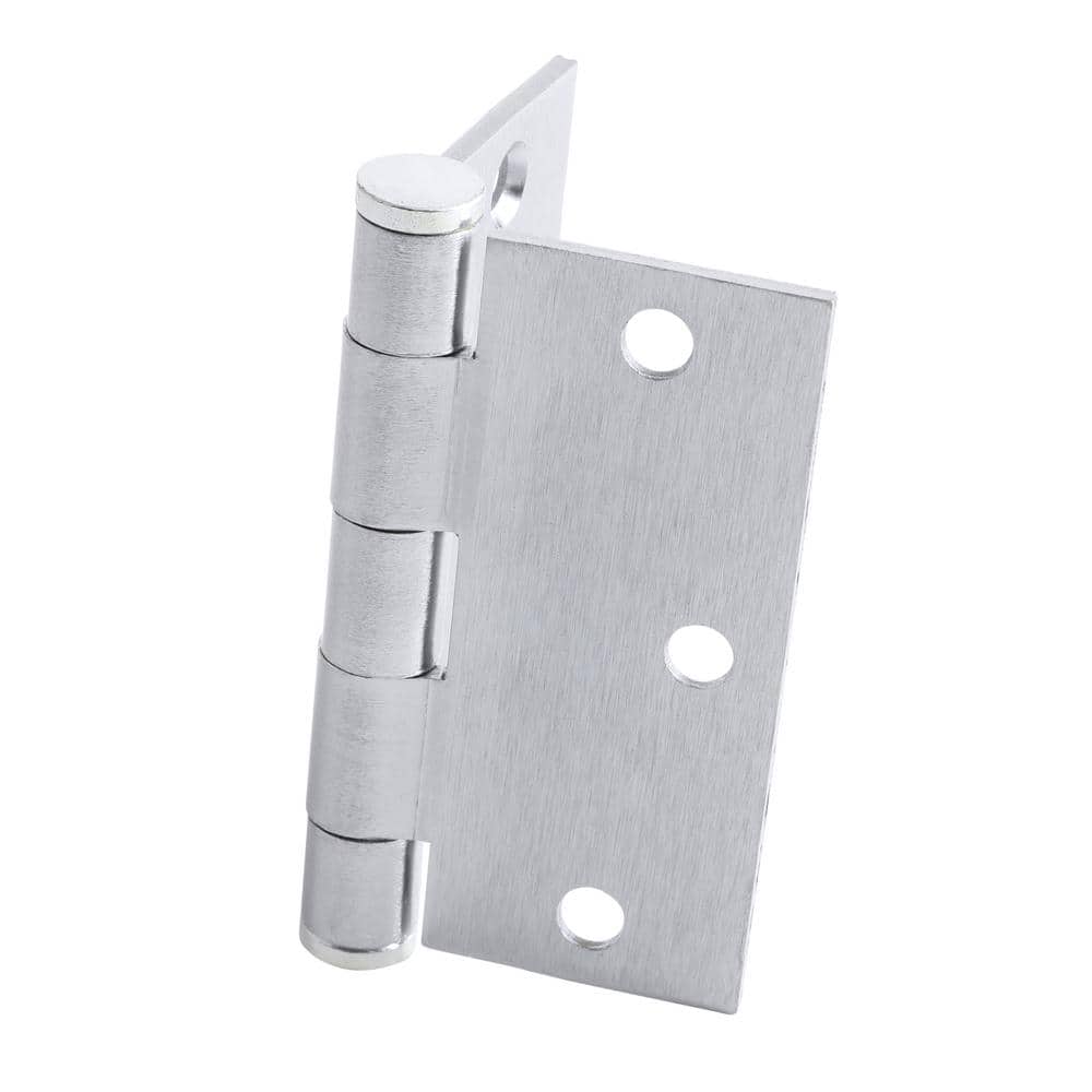 Everbilt 3-1/2 in. Satin Chrome Commercial Grade Door Hinge, Square Corner - Image 2