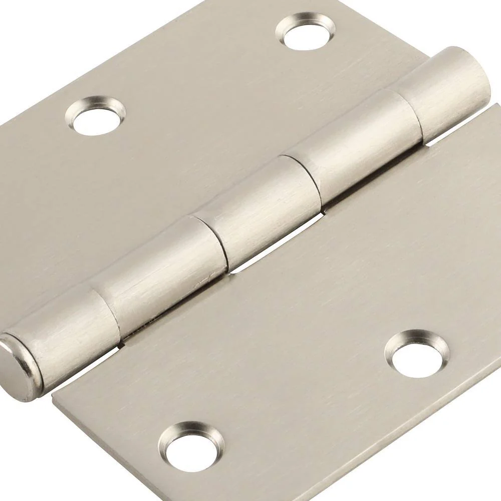 Everbilt 3-1/2 in. Satin Nickel 1/4 in. Radius Butt Door Hinges Value Pack (3-Pack) - Image 4
