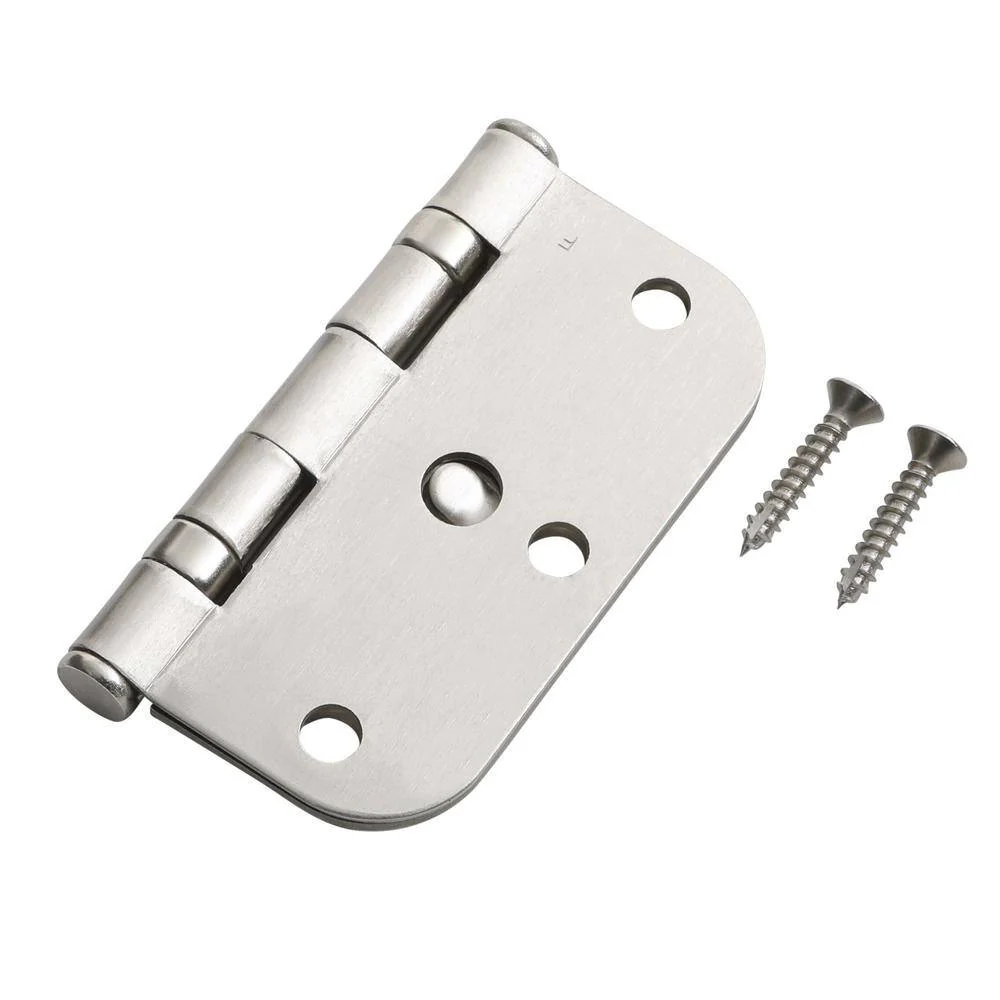 Everbilt 3-1/2 in. Satin Nickel 5/8 in. Radius Ball Bearing Door Hinge Value Pack (3-Pack) - Image 5