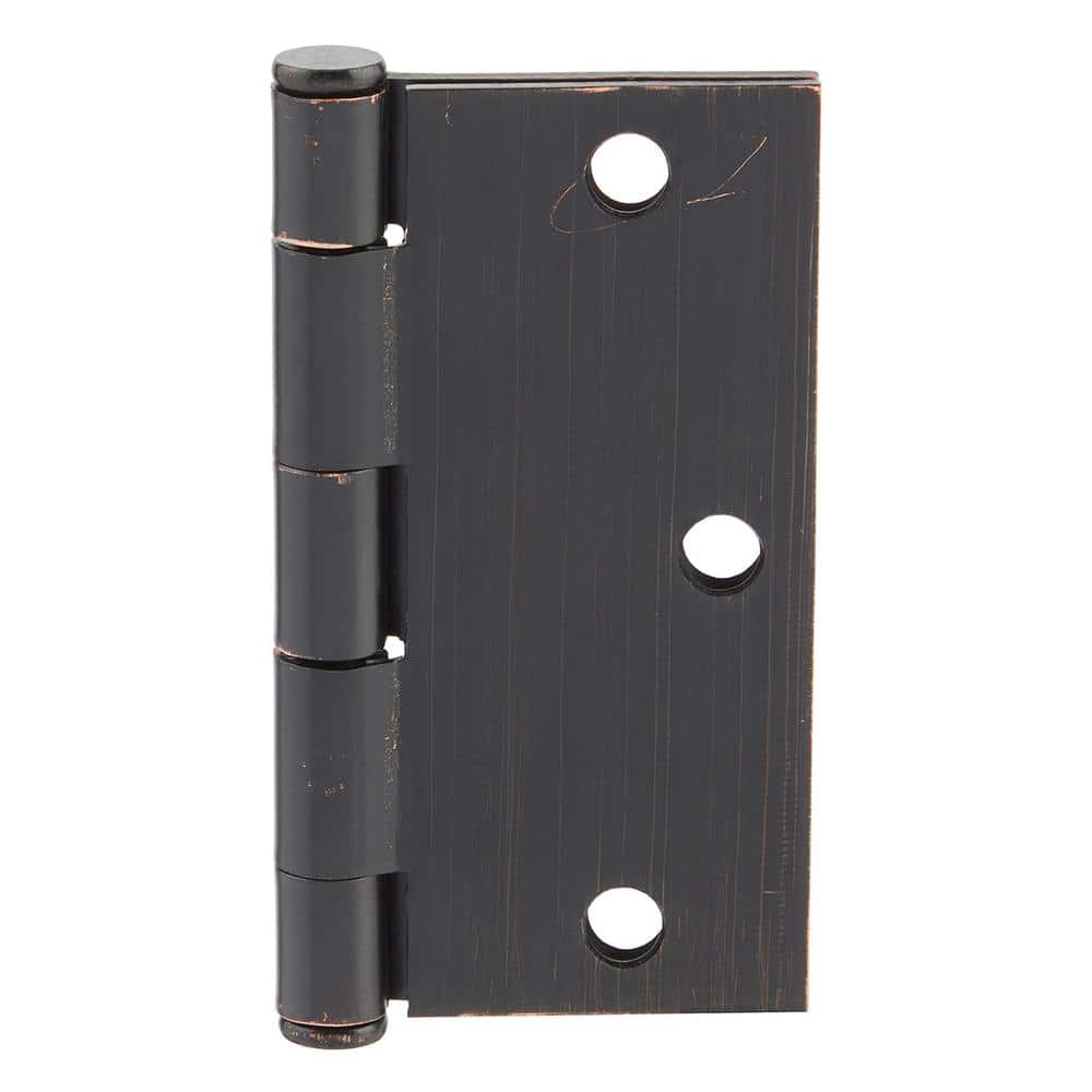 Everbilt 3-1/2 in. Square Corner Oil-Rubbed Bronze Door Hinge Value Pack (24-Pack) - Image 5