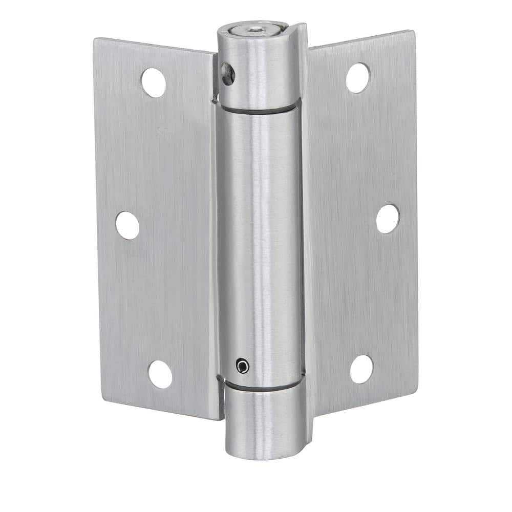 Everbilt 3-1/2 in. Square Satin Chrome Adjustable Spring Door Hinge - Image 2