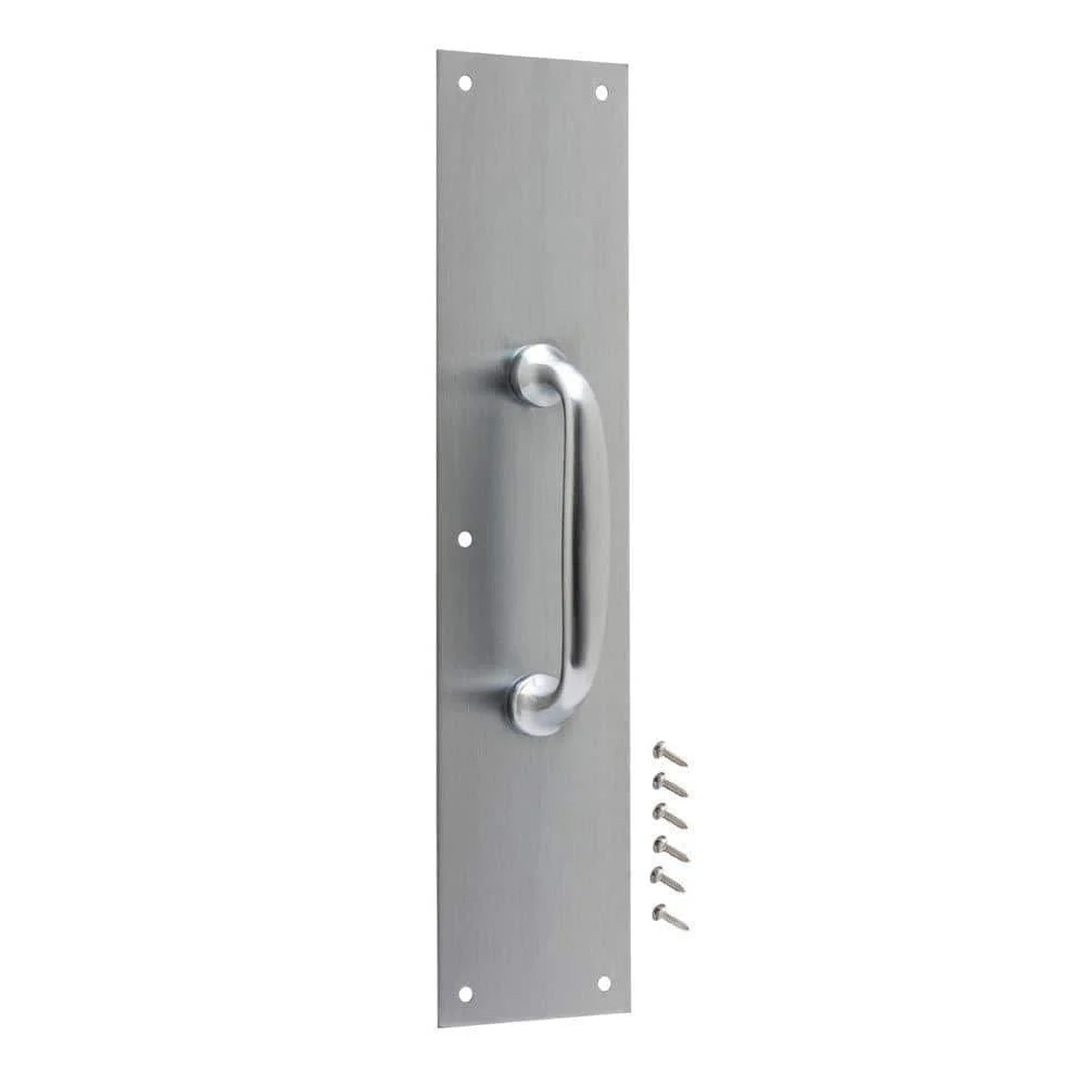 Everbilt 3-1/2 in. x 15 in. Satin Aluminum Pull Plate