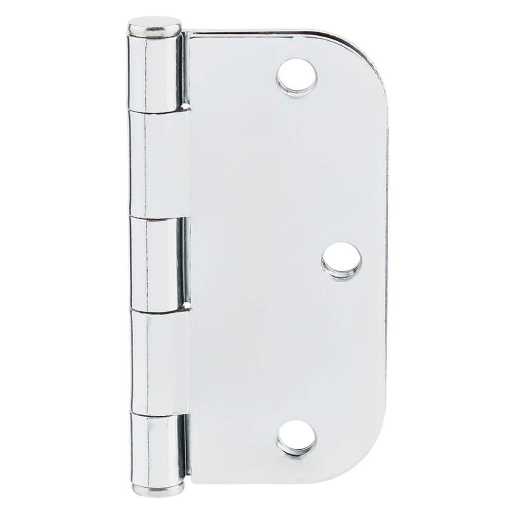 Everbilt 3-1/2 in. x 5/8 in. Radius Chrome Butt Door Hinge Value Pack (48-Pack) - Image 6