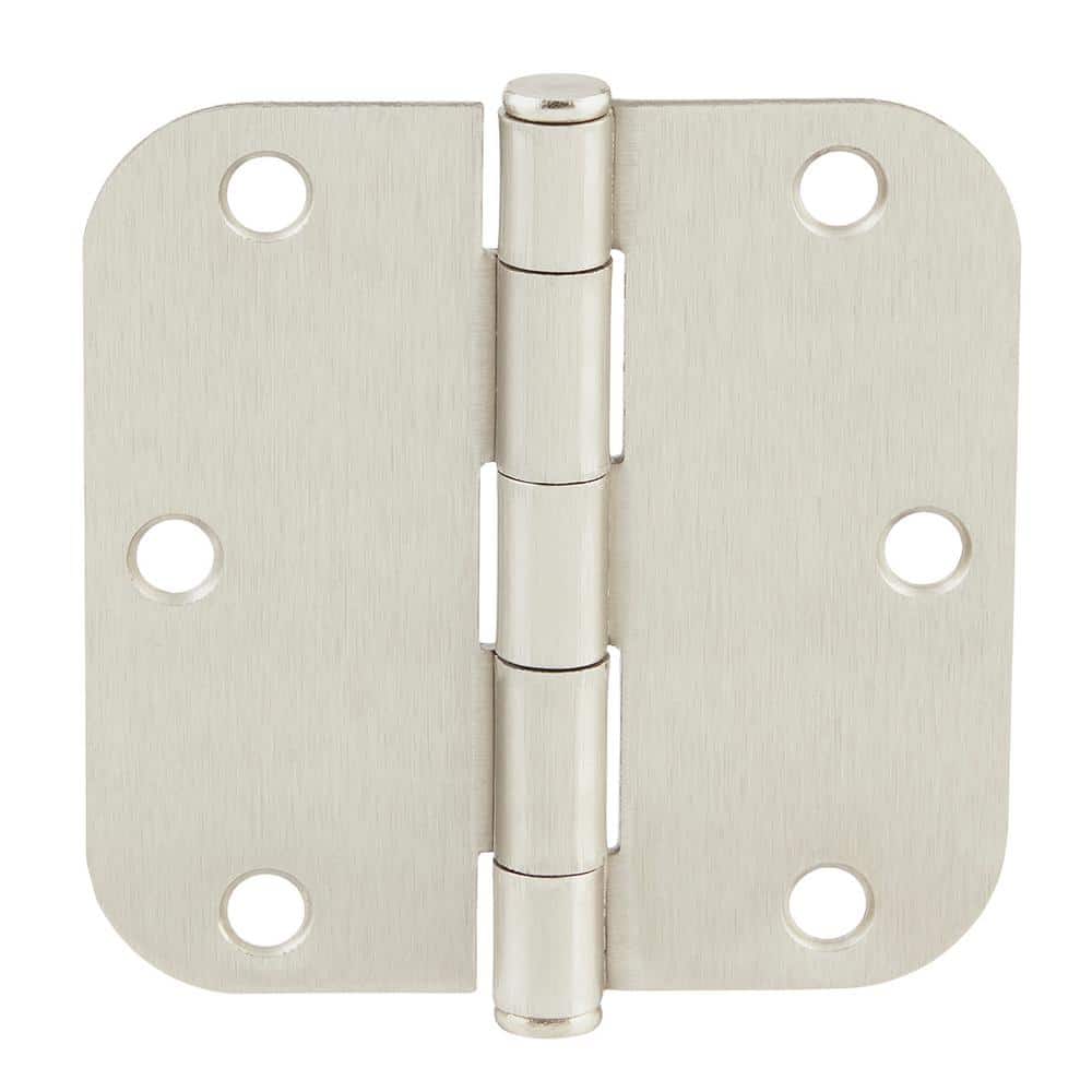 Everbilt 3-1/2 in. x 5/8 in. Radius Satin Nickel Door Hinge Value Pack (24 per Pack) - Image 5