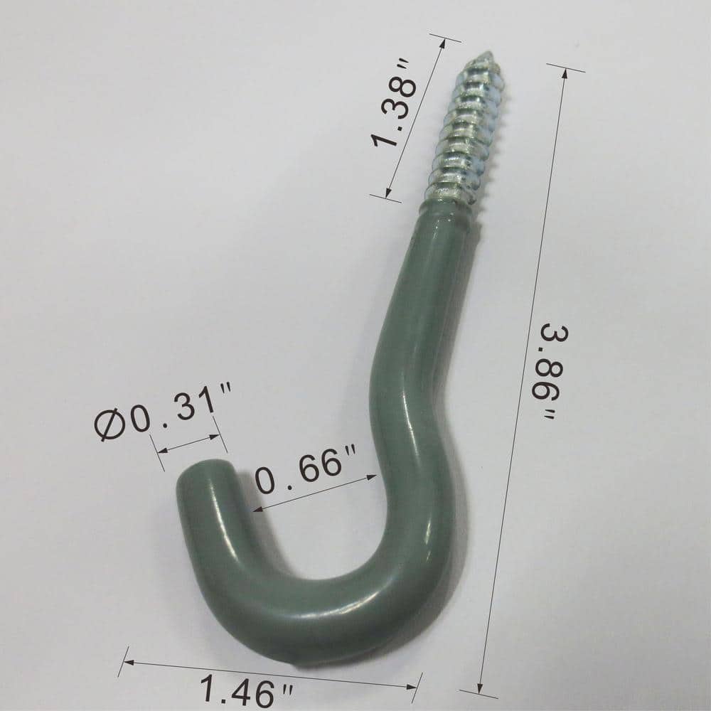 Everbilt 3-3/4 in. Vinyl-Coated Steel Screw-In Plant Hook, 30 lb Capacity - Image 3