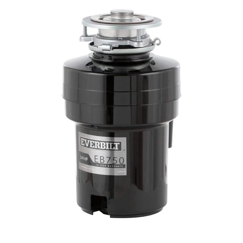 Everbilt 3/4 HP Continuous Feed Garbage Disposal with Stainless Steel Sink Flange and Attached Power Cord - Image 4