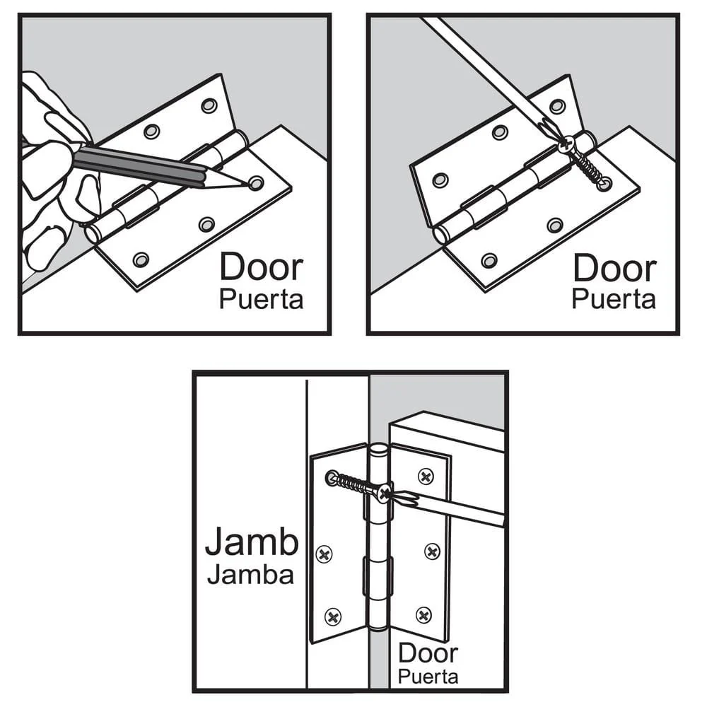 Everbilt 3 in. Galvanized Broad Utility Hinge - Image 2