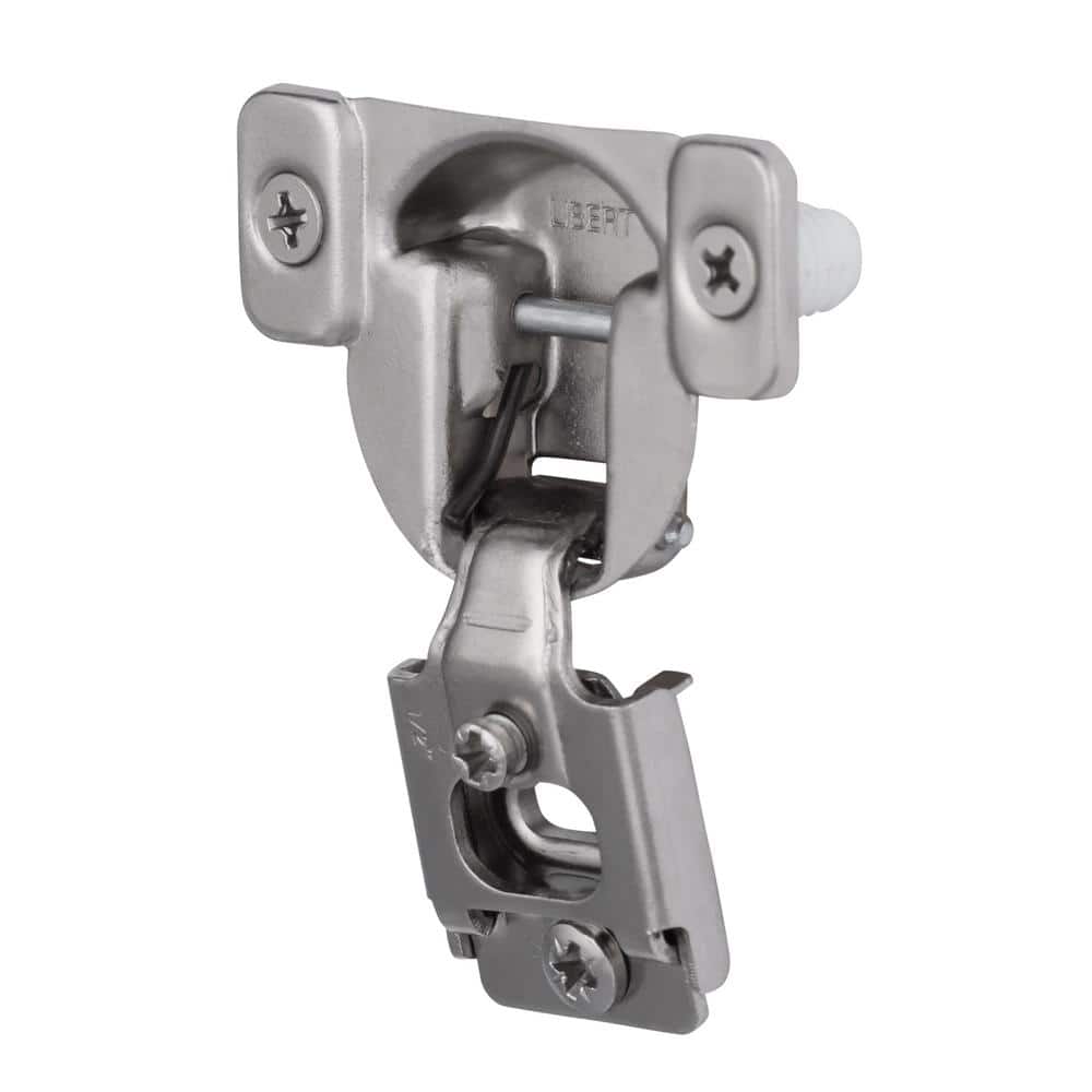 Everbilt 35 mm 105° 1/2 in. Overlay Concealed Cabinet Hinge, Satin Nickel (5 Pairs/10 Pieces) - Image 4