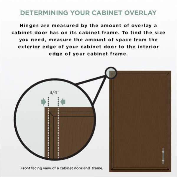 Everbilt 35 mm 110-Degree 3/4 in. Overlay Soft-Close Face Frame Cabinet Hinges, Satin Nickel (1 Pair) - Image 8