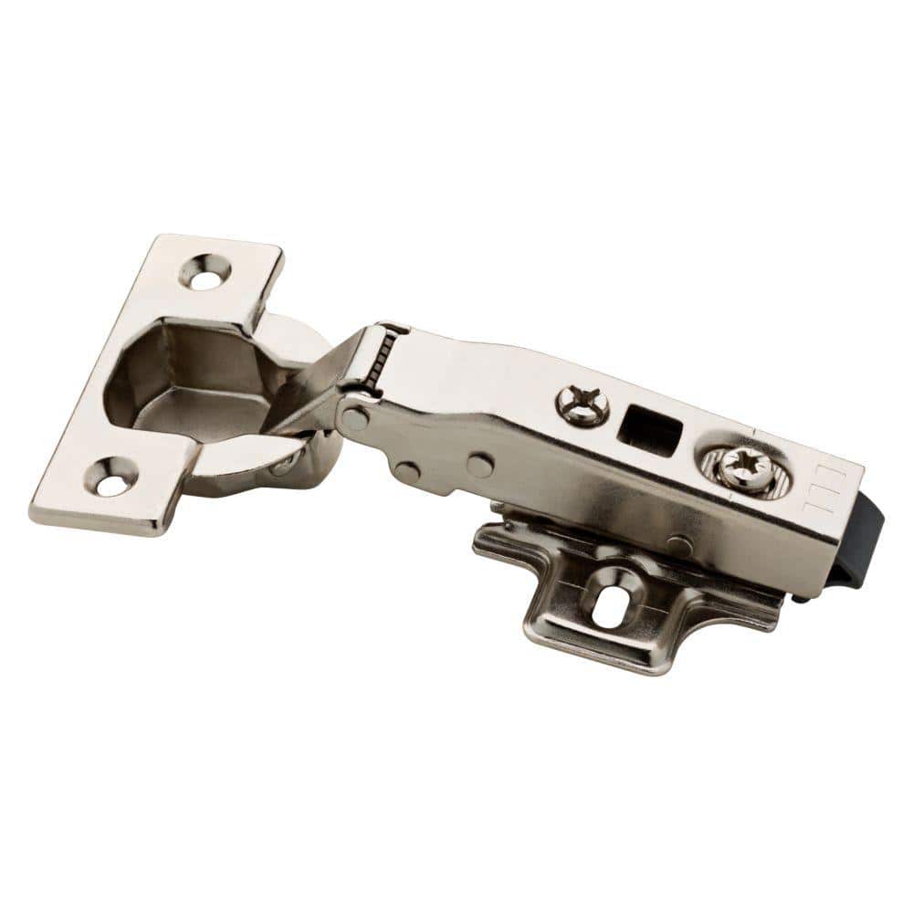 Everbilt 35 mm 110-Degree Full Overlay Soft-Close Cabinet Hinge, Satin Nickel (1 Pair) - Image 4