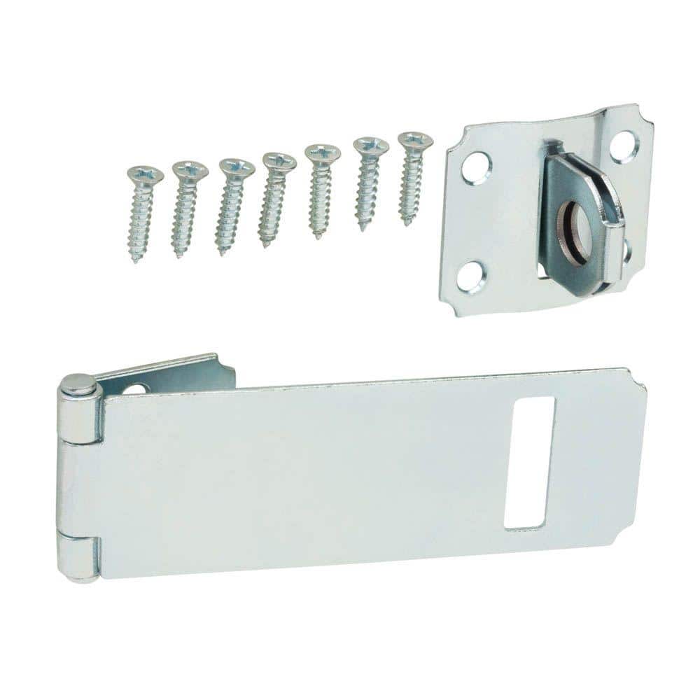 Everbilt 4-1/2 in. Zinc-Plated Adjustable Staple Safety Hasp