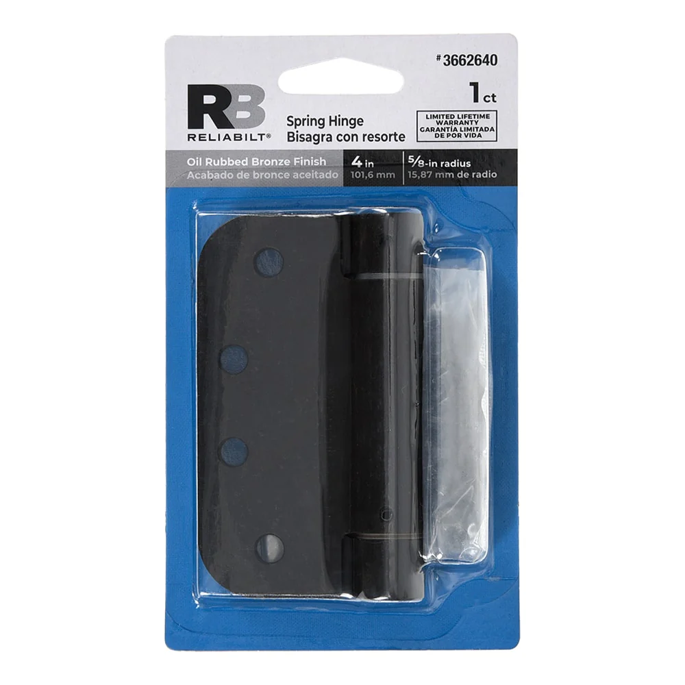 Everbilt 4 in. Oil-Rubbed Bronze Adjustable Spring Door Hinge, 5/8 in. Radius - Image 3