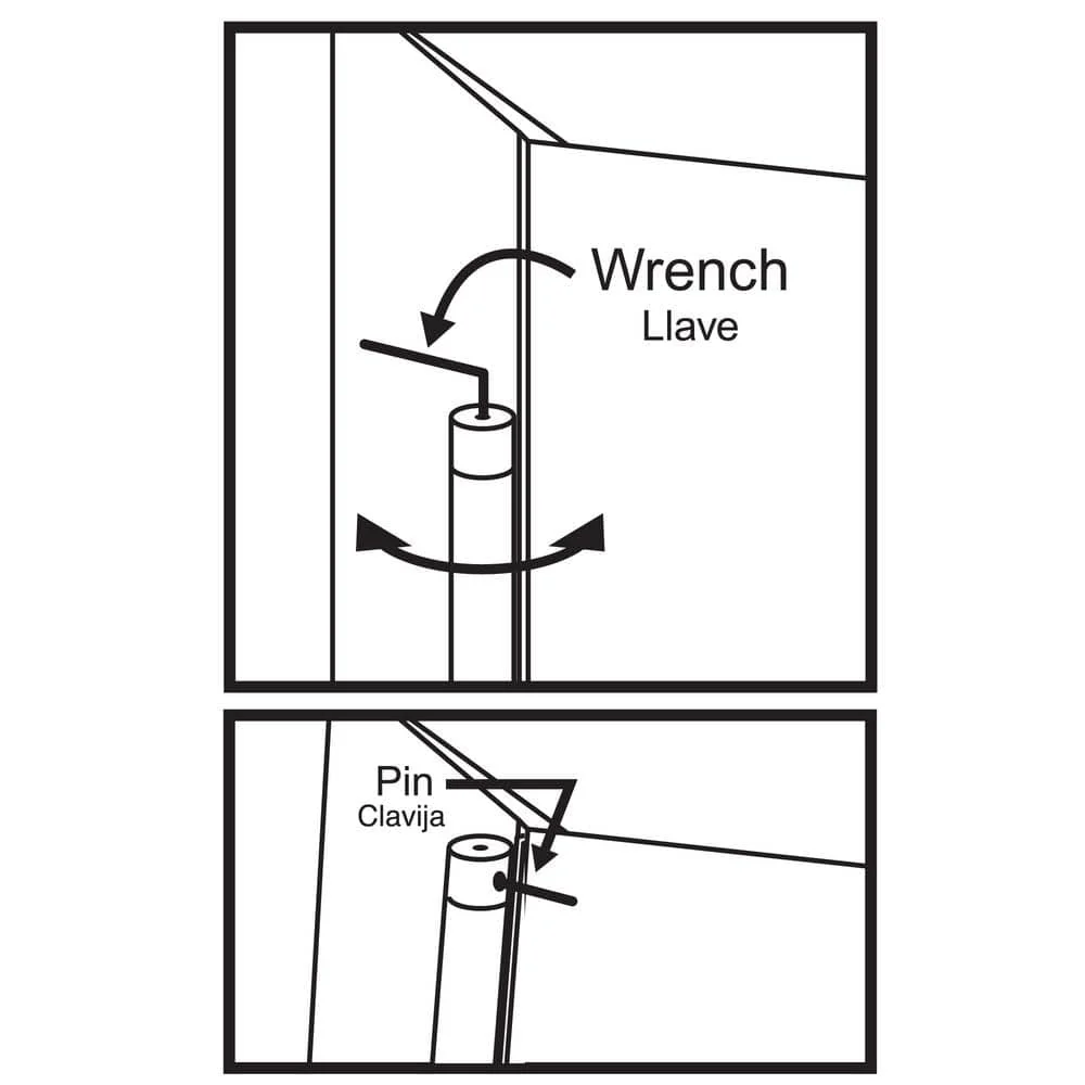 Everbilt 4 in. Satin Chrome Adjustable Spring Door Hinge, 5/8 in. Radius - Image 5