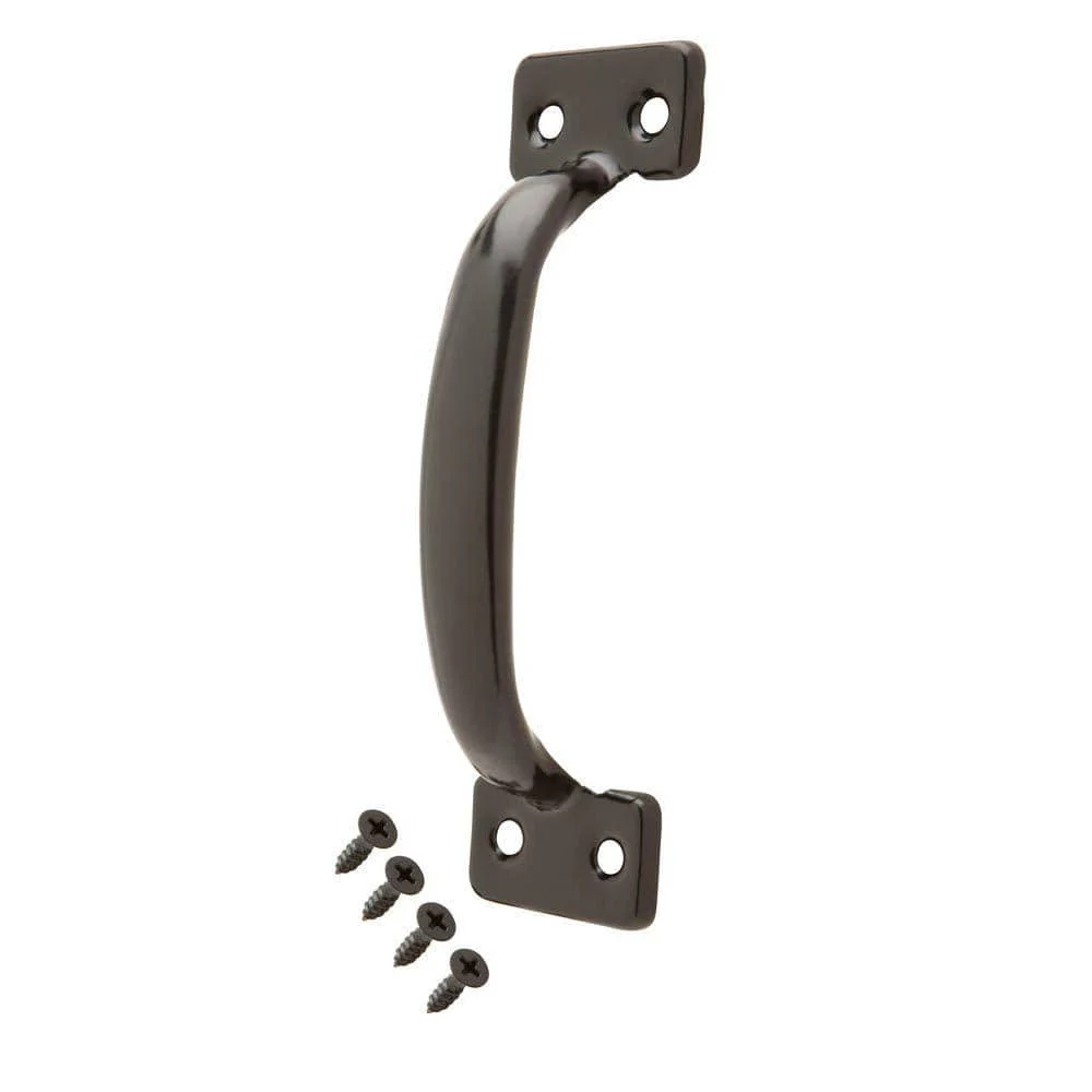 Everbilt 5-3/4 in. Black Door Pull with Screws