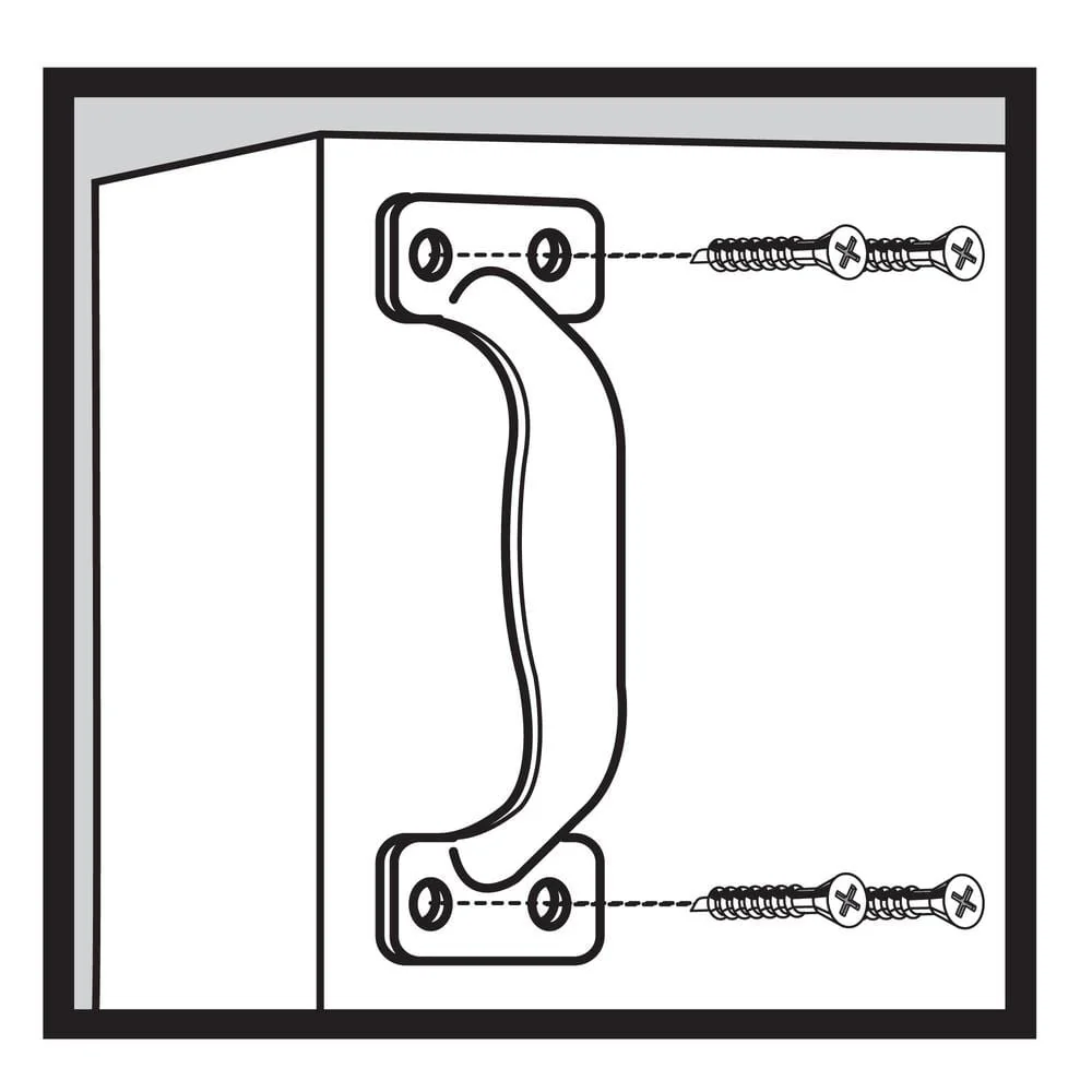 Everbilt 5-3/4 in. Black Door Pull with Screws - Image 4