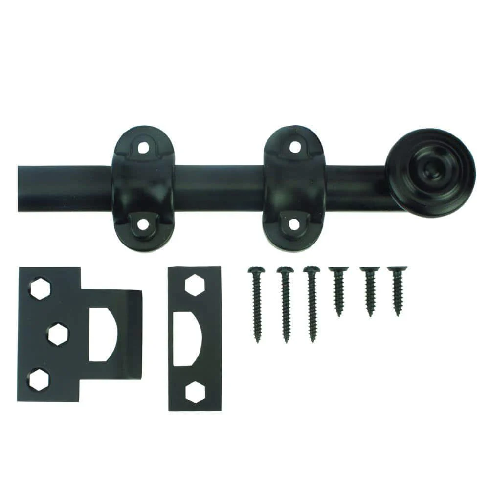 Everbilt 6 in. Oil-Rubbed Bronze Decorative Surface Bolt