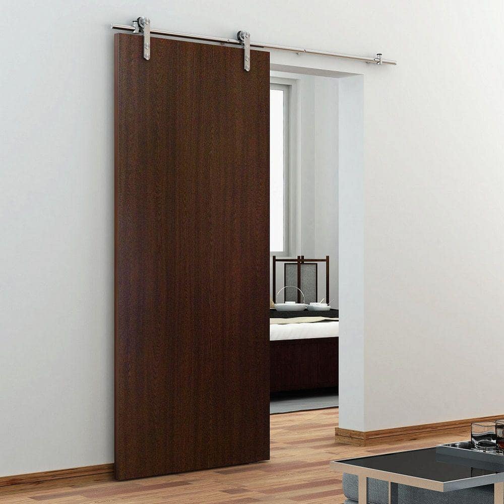 Everbilt 72 in. Stainless Steel Top-Mount Sliding Barn Door Track and Hardware Kit - Image 4