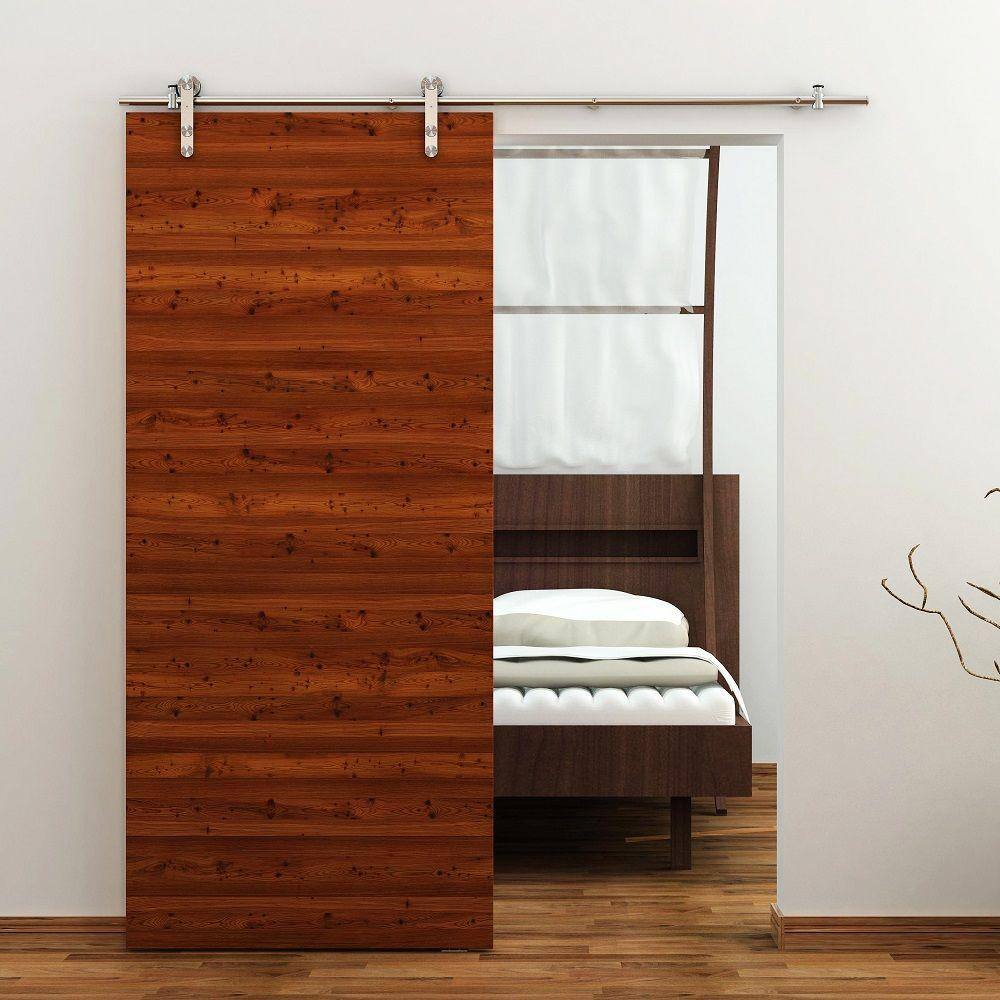 Everbilt 72 in. Stainless Steel Top-Mount Sliding Barn Door Track and Hardware Kit - Image 7