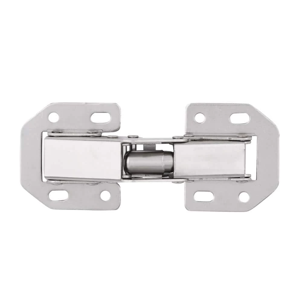 Everbilt 90-Degree Surface-Mount Hidden Spring Cabinet Hinge, Satin Nickel (1 Pair) - Image 3