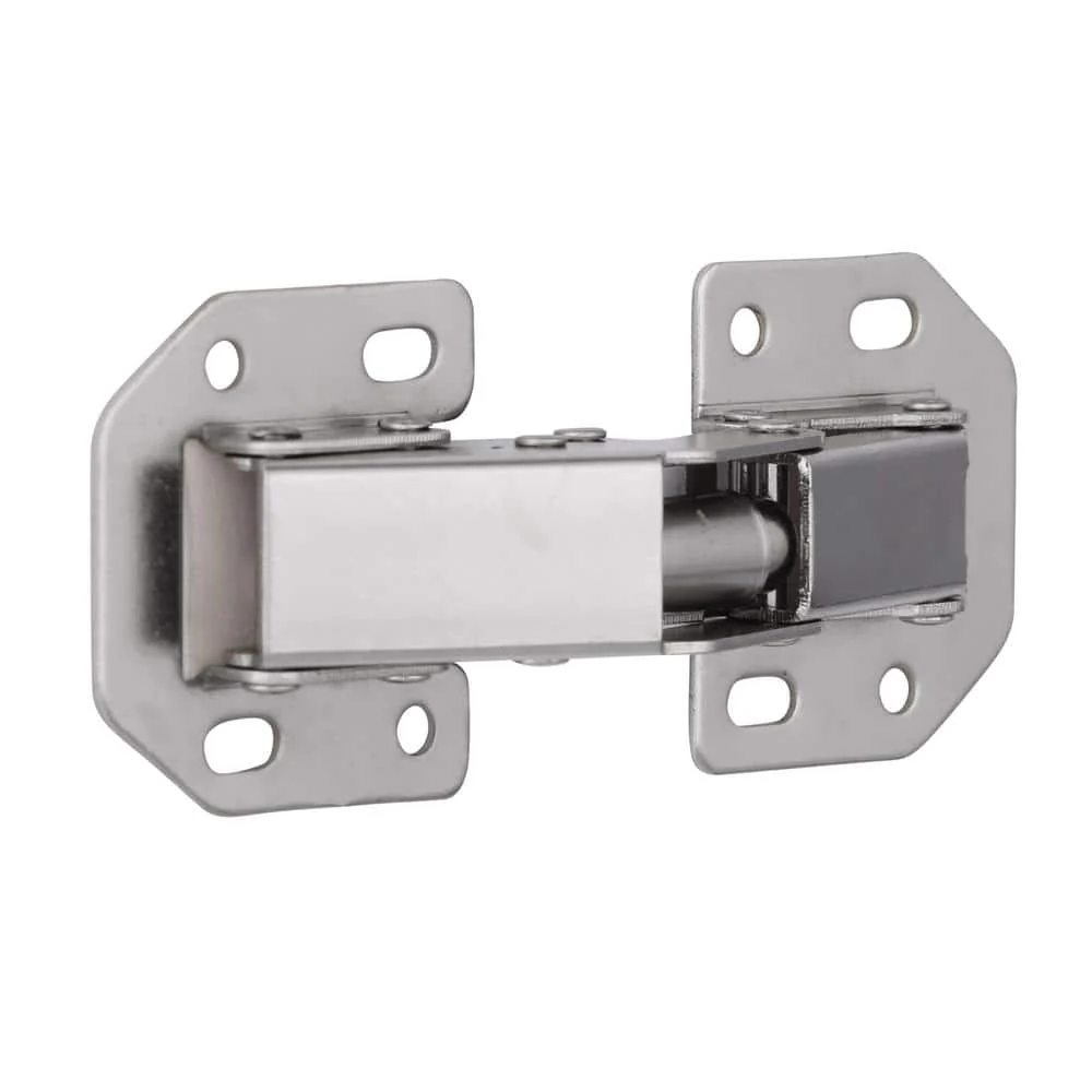 Everbilt 90-Degree Surface-Mount Hidden Spring Cabinet Hinge, Satin Nickel (1 Pair) - Image 5