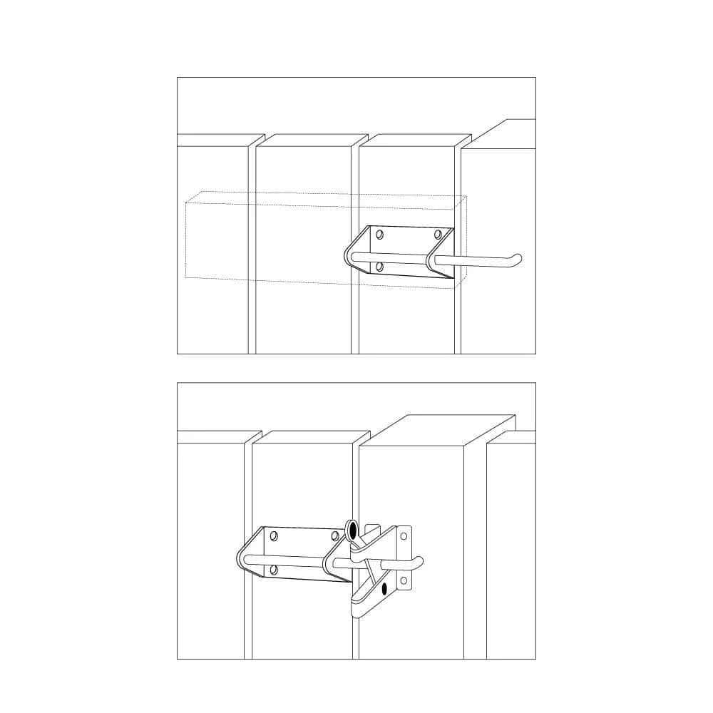 Everbilt Black Heavy-Duty Gate Latch, Steel, Self-Latching, 7.5 in Arm - Image 5