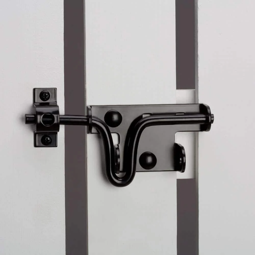 Everbilt Black Slide Bolt, Steel, 6 in. Arm Length - Image 3